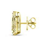 Timeless Polki Uncut Diamond Halo Stud Earrings with Twisted Rope Design