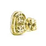 Timeless Polki Uncut Diamond Halo Stud Earrings with Twisted Rope Design