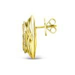 Polki Uncut Diamond Halo Wire Basket Stud Earrings