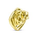 Polki Uncut Diamond Halo Wire Basket Stud Earrings